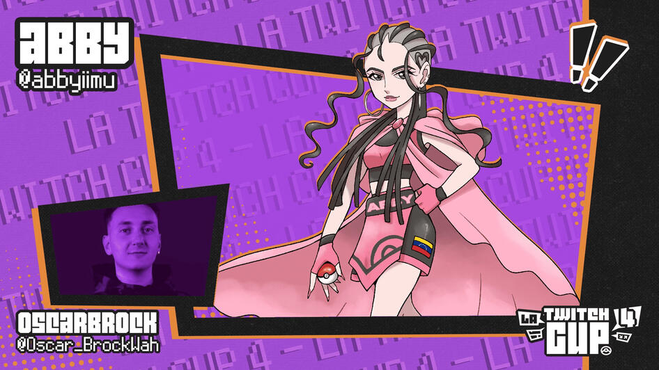 Ilustraciones de personajes para la Twitch Cup 4